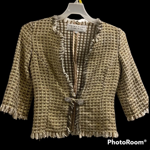 Coats | Trina Turk Tweed Blazer | Poshmark